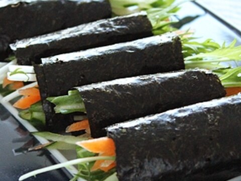 シャキシャキ有機野菜の海苔ロール